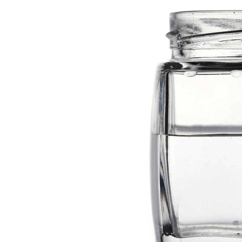 Canning de vidrio cuadrado engrosado al por mayor 180 ml de frascos de vidrio personalizables para mermelada de miel con tapa