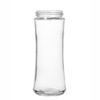 Jarra de almacenamiento de vidrio de 410 ml al por mayor con tapas de metal para frascos de miel de mermelada