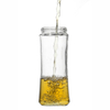 Jarra de almacenamiento de vidrio de 410 ml al por mayor con tapas de metal para frascos de miel de mermelada