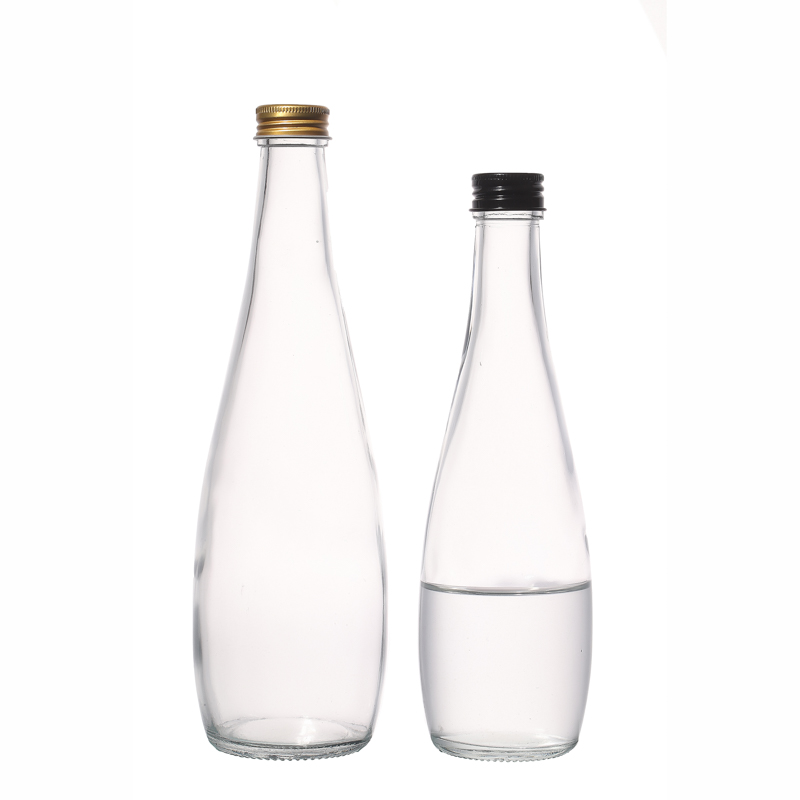Embalaje de vaso de jugo popular personalizado de alta calidad 500 ml 330 ml de botella de vidrio vacío botellas de agua mineral