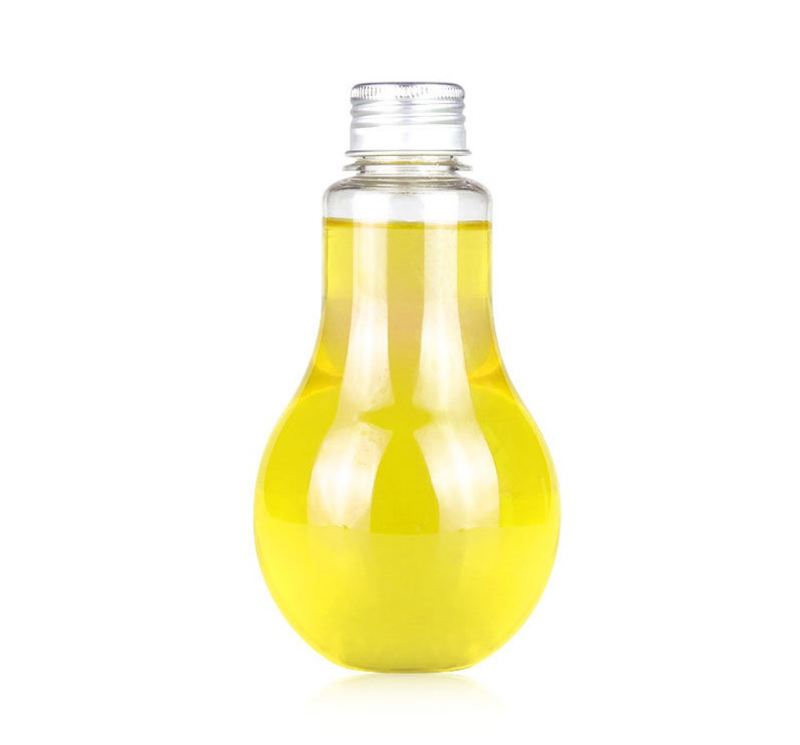 Diseño de bulbo de 380 ml de botellas de bebida de vidrio Embalaje de bebidas