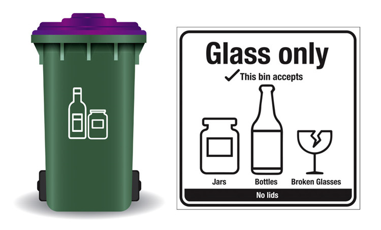 Nuevo programa de reciclaje de vidrio.