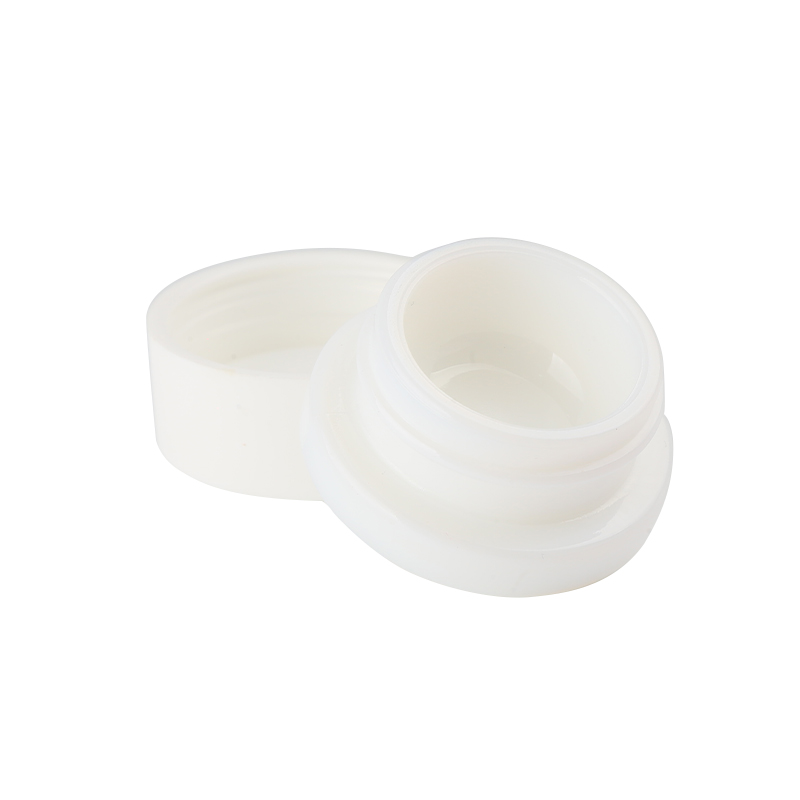 KDG White cuadrado redondo Clear Glass 3 ml 5 ml 6 ml de marihuana concentrate jar