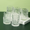 Vasos de agua de vaso de cristal de Drinkware 350ml con diseño único