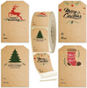 KDG Etiquetas de papel termal con recubrimiento de Navidad Sticulador de vinilo auto adhesivo