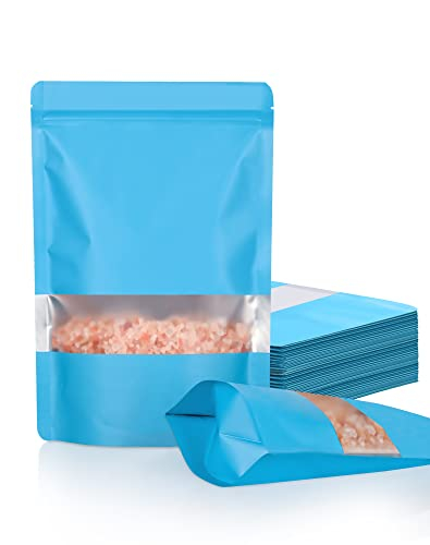 KDG Stand Up Colorfle Kraft Paper Bolss con bolsas de almacenamiento de alimentos con bloqueo de cremallera de ventana mate para productos de empaque reutilizables