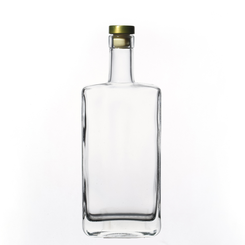 Botellas de vino de vidrio para whisky de vodka de licor 500 ml con tapa de corcho 