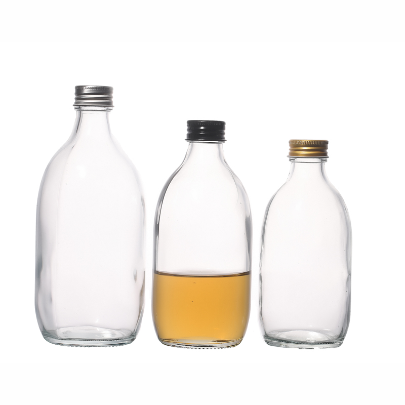Botellas de bebidas de vidrio a granel para jugo de refrescos 280 ml con logotipo personalizado