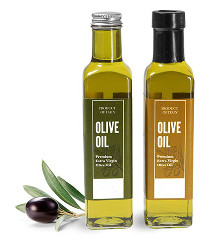 Venta caliente Botella de aceite de oliva Amber 250ml 500 ml de 750 ml de botella de vidrio para cocina