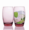 Tazas de agua potable de vidrio coloridas con logotipo de Cutsom 310ml