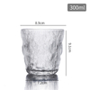 Estilo de iceberg tazas de agua de 300 ml de bebidas de vidrio