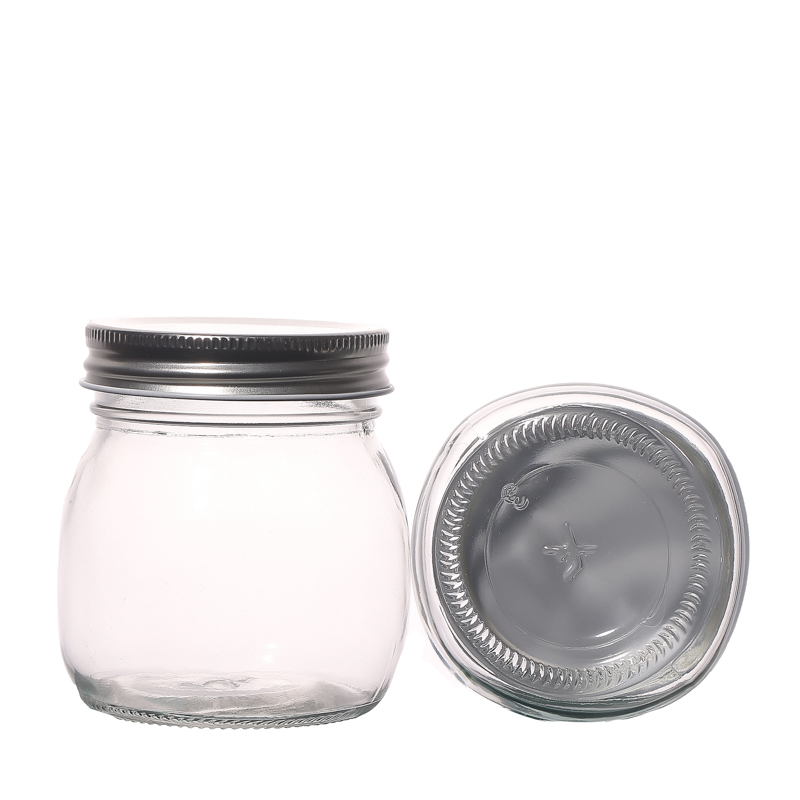 Frascos de vidrio de miel redondo personalizado al por mayor Botellas 150ml 300ml 500ml 750ml Mason Jar Packaging Container Fabricantes chinos