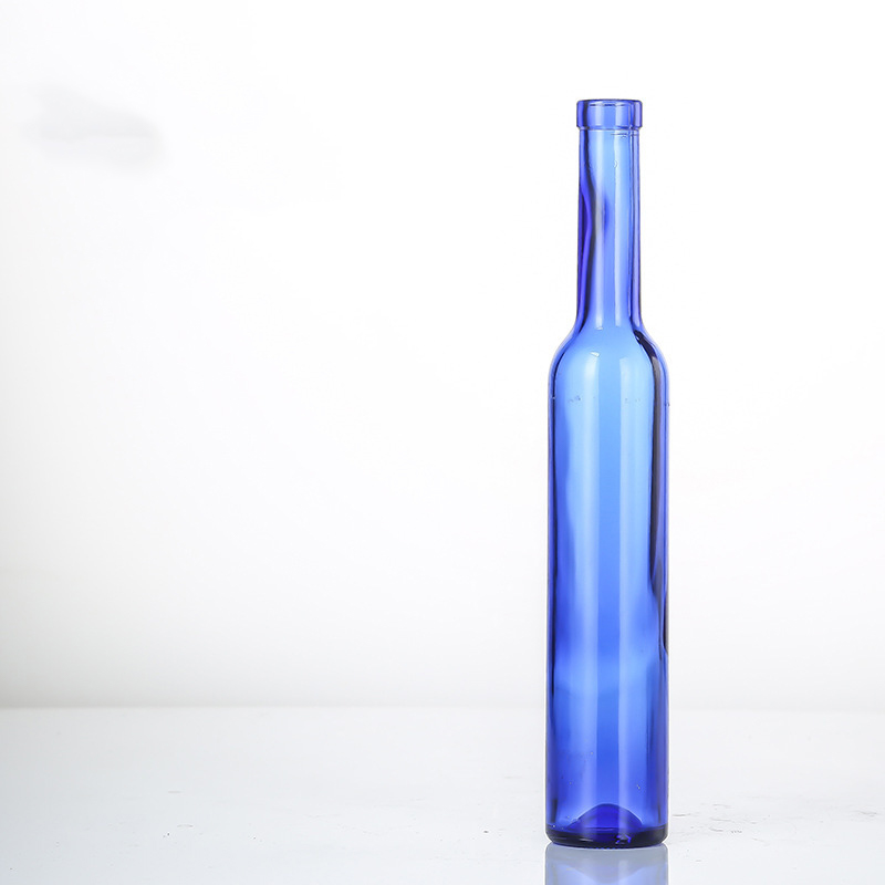 200 ml 375 ml de botellas de vino de vidrio delgado en diferentes colores
