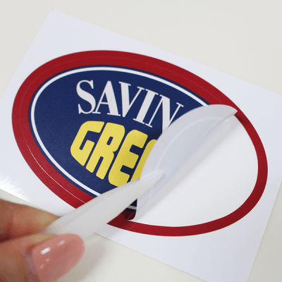 Etiqueta de etiqueta de vinilo impermeable KDG Etiqueta Auto adhesiva Logotipo de papel recubierto de papel recubierto de papel