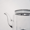 Tapot de vidrio de borosilicato Tetera engrosada de té doméstico Cubierta de acero inoxidable