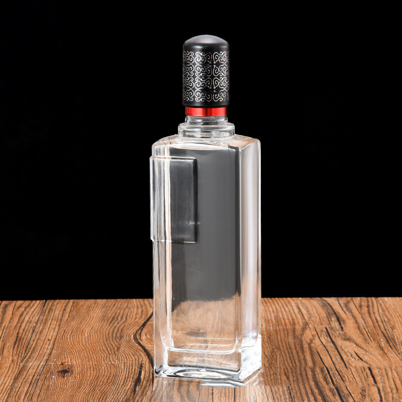 Flint Botellas de vino de vidrio de alta calidad para licor chino 500 ml