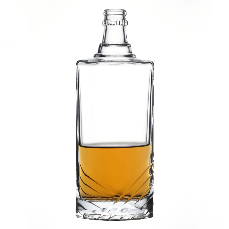 500ml transparente beber botellas de licor de vidrio al por mayor