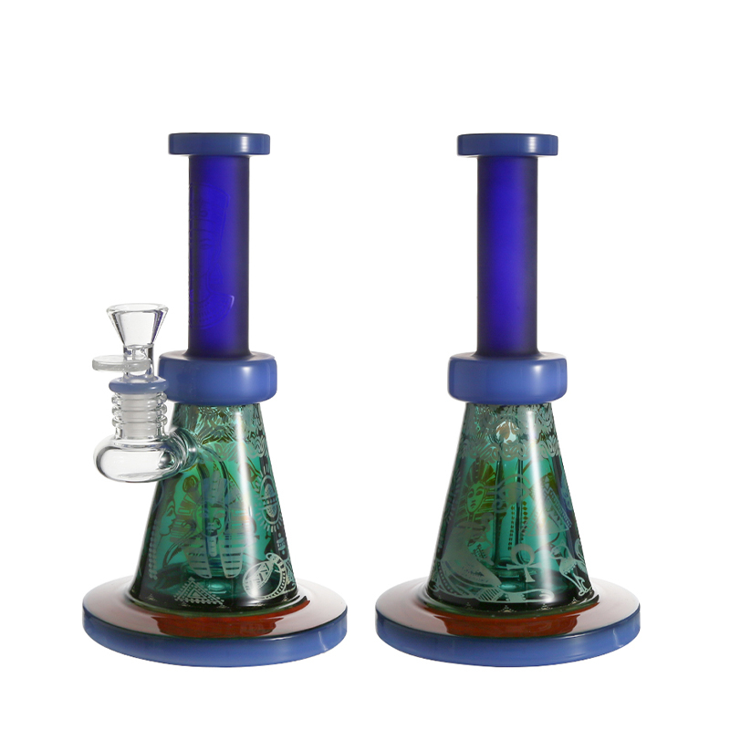 Kdg fumar botella de agua transparente pequeñas shishas gancho de cachimba vidrio