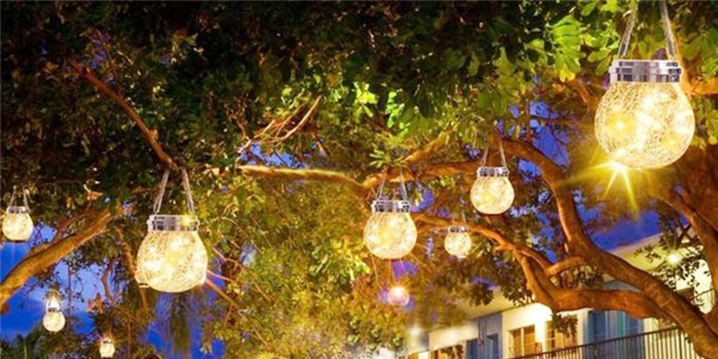 Luces LED de jardín navideño