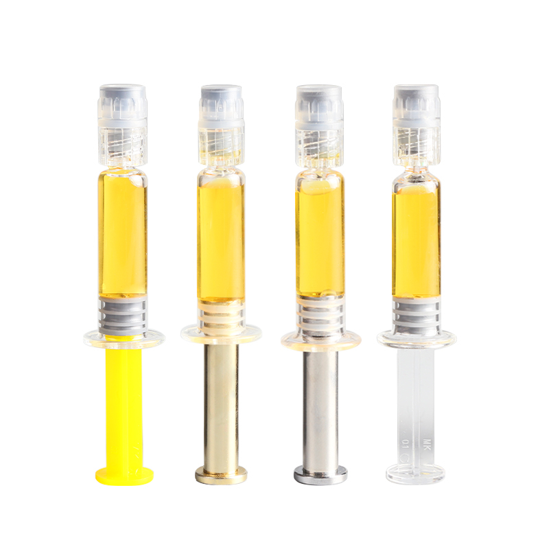 KDG Custom 1ml 2ml 3ml 4ml 5ml 6ml 7ml 8ml 9ml 10ml Jeringa de aceite de vidrio Luerte Luer Jeringas de vidrio vacío