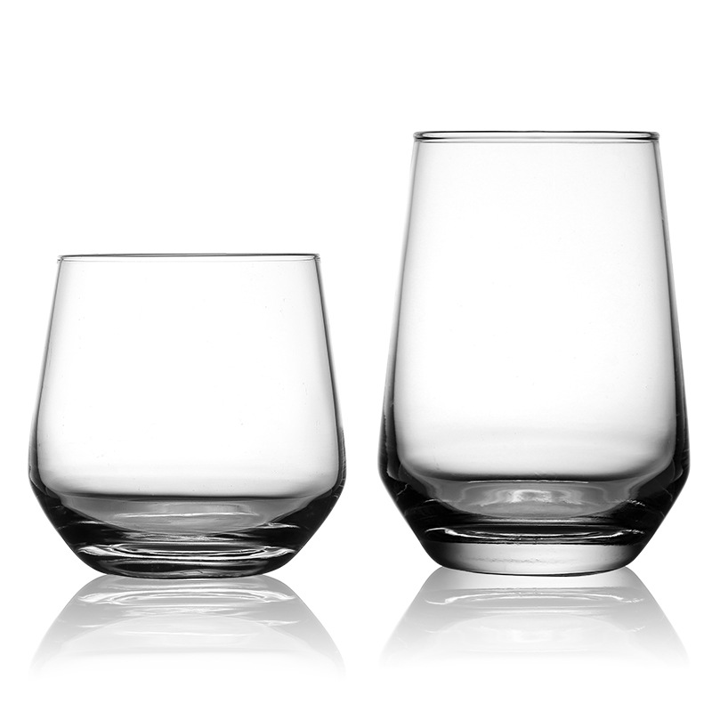 Kdg colorido diseño nuevo 370 ml 390 ml de tazas de agua de vidrio