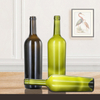 Color ámbar 750ml botellas de copa de vino de Burdeos con hombros anchos