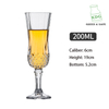 Copa de cristal de copa de 150 ml para vino tinto de champán