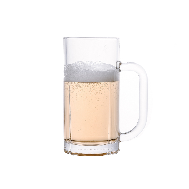 Tazas de consumición de cristal reutilizables de 350ml para la cerveza del jugo de la leche del café