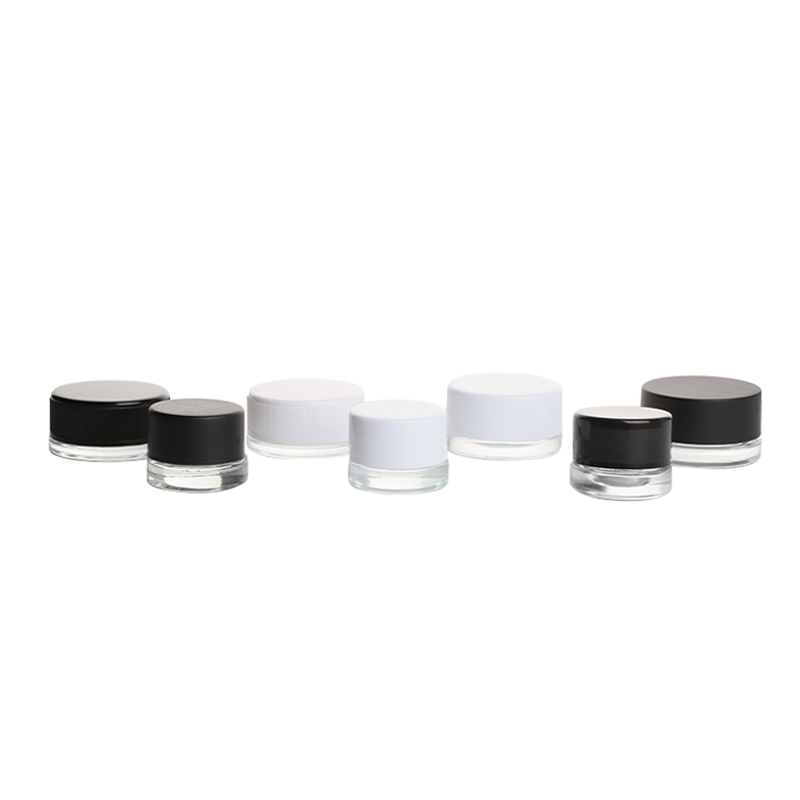 KDG Glass Cannabis Concentrate Containers Jar con párpados a prueba de niños Paquete Concentrado