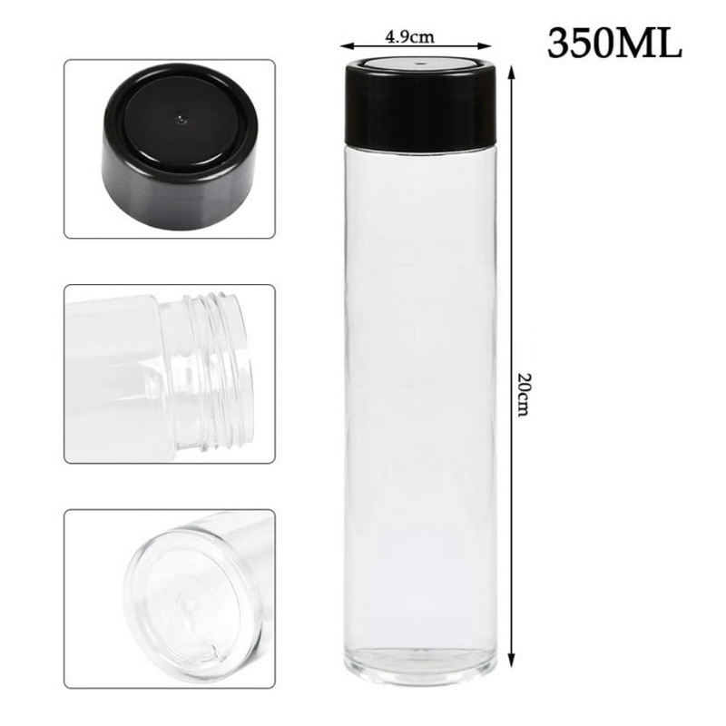 Botella de agua de vidrio voss