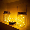 Decoración del festival de luces de jardín LED de estilo de jarro de masón impermeable