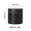 KDG Negro 1oz 2 oz 10 oz Vacío de contenedores de concentrado de vidrio resistente al niño