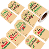 KDG Etiquetas de papel termal con recubrimiento de Navidad Sticulador de vinilo auto adhesivo