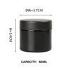 KDG Negro 1oz 2 oz 10 oz Vacío de contenedores de concentrado de vidrio resistente al niño