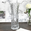 Jarrón de vidrio transparente Nordic Vase personalizado para la decoración navideña