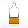 Flint Crystal vacío de 500 ml de botellas de licor de vidrio forma cuadrada
