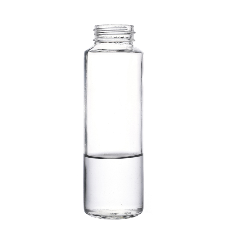 Botellas de agua de vidrio de 350 ml de botellas de agua portátiles transparentes