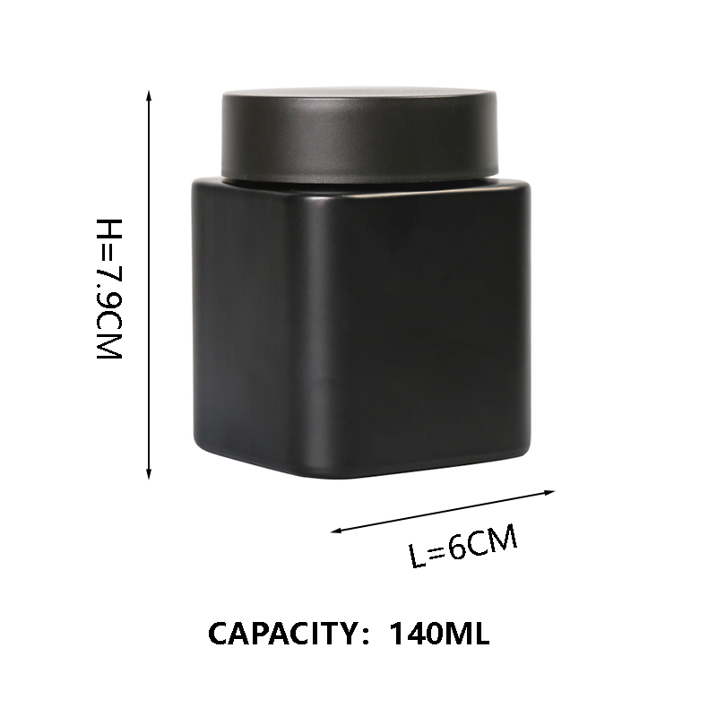 KDG Negro 1oz 2 oz 10 ooz 10 ooz CUADRO CUADRADO VACO CONCENTRADO DE CONCENTRADOS DE CONCEPTRADOS DE VIDRIO RESIDERA