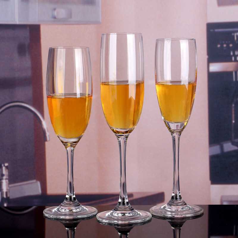 Copa de vidrio de alta calidad para vino de champán