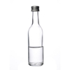 Botella de licor portátil transparente de 100 ml de vidrio con cuello