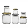 Venta caliente al por mayor Luxury 150 ml de jarra de vidrio para paquete de alimentos tienda de miel con frascos de vidrio para la venta