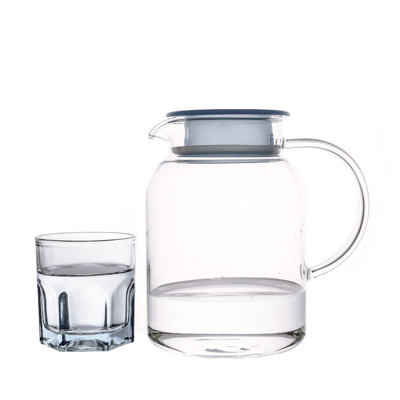 Plazo de té de hervidor de agua transparente Familia Use juegos de copa de vidrio